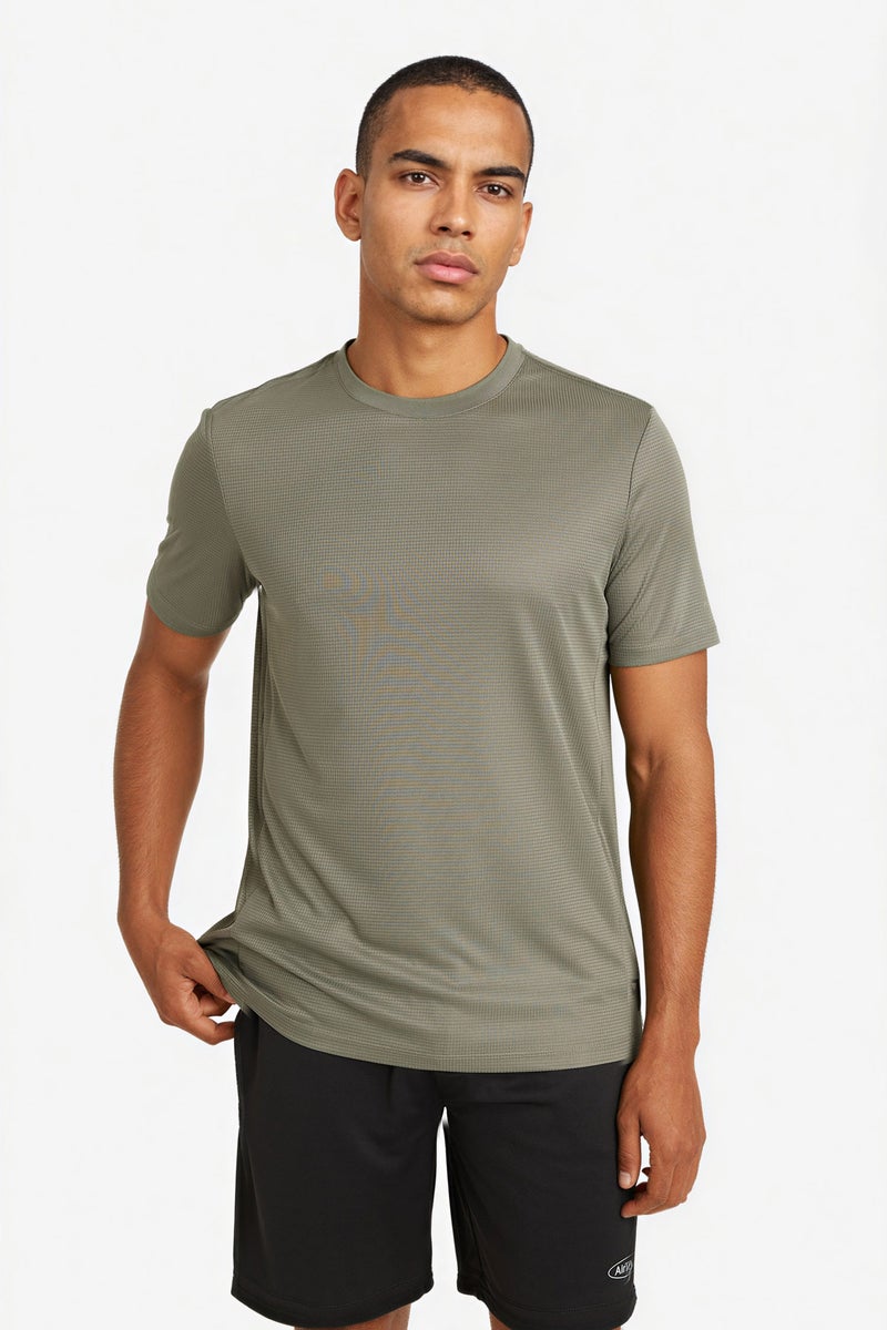 DeFacto Green Man Slim Fit Crew Neck Printed Sports T-Shirt Casual - Image 3